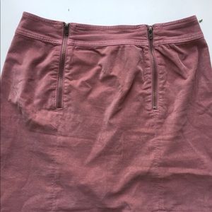 Suede skirt